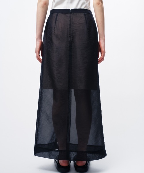 THINGS THAT MATTER（シングス ザット マター）の「ORGANDY SHEER SKIRT / オーガンジーシアースカート（スカート・レディース・ミント/イエロー/ブラック・1/2）」の10枚目の写真