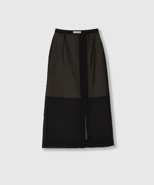 THINGS THAT MATTER（シングス ザット マター）の「ORGANDY SHEER SKIRT / オーガンジーシアースカート（スカート・レディース・ミント/イエロー/ブラック・1/2）」の5枚目の写真