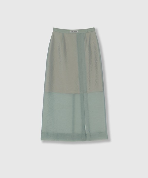 THINGS THAT MATTER（シングス ザット マター）の「ORGANDY SHEER SKIRT / オーガンジーシアースカート（スカート・レディース・ミント/イエロー/ブラック・1/2）」の13枚目の写真