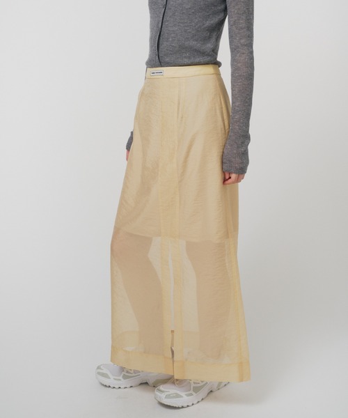 THINGS THAT MATTER（シングス ザット マター）の「ORGANDY SHEER SKIRT / オーガンジーシアースカート（スカート・レディース・ミント/イエロー/ブラック・1/2）」の15枚目の写真