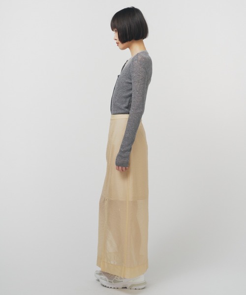 THINGS THAT MATTER（シングス ザット マター）の「ORGANDY SHEER SKIRT / オーガンジーシアースカート（スカート・レディース・ミント/イエロー/ブラック・1/2）」の17枚目の写真