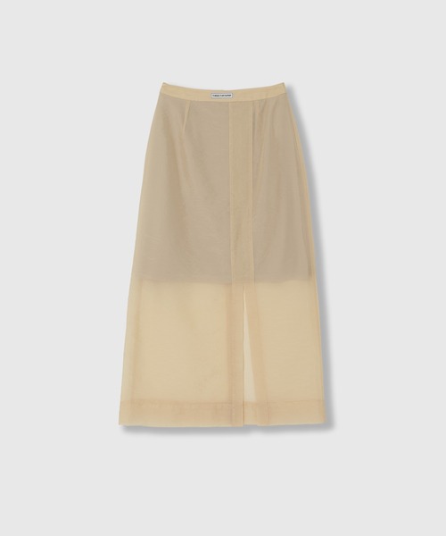 THINGS THAT MATTER（シングス ザット マター）の「ORGANDY SHEER SKIRT / オーガンジーシアースカート（スカート・レディース・ミント/イエロー/ブラック・1/2）」の20枚目の写真