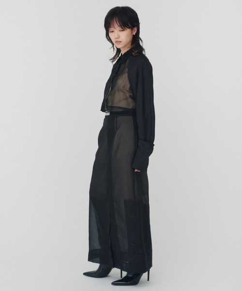 THINGS THAT MATTER オーガンジーシアースカート セール】ORGANDY SHEER SKIRT / オーガンジーシアースカート（スカート