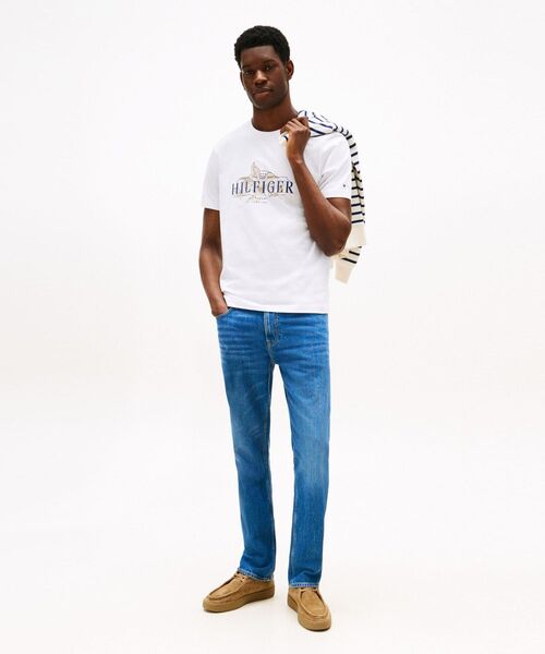 TOMMY HILFIGER(トミーヒルフィガー)の「トロピカルフローラルヒルフィガーTシャツ(Tシャツ/カットソー・メンズ・ホワイト/カーキ・SMALL/LARGE/MEDIUM/X-LARGE)」の8枚目の写真