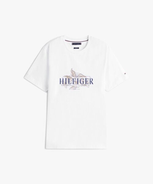 TOMMY HILFIGER(トミーヒルフィガー)の「トロピカルフローラルヒルフィガーTシャツ(Tシャツ/カットソー・メンズ・ホワイト/カーキ・SMALL/LARGE/MEDIUM/X-LARGE)」の10枚目の写真