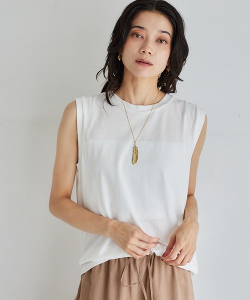 tシャツ BARNYARDSTORM / ドライタッチノースリプルオーバー / マシンウォッシャブル レディース BARNYARDSTORM / ドライタッチノースリプルオーバー / マシン