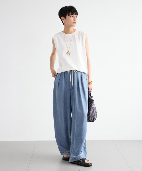 BARNYARDSTORM（バンヤードストーム）の「BARNYARDSTORM / ドライタッチノースリプルオーバー / マシンウォッシャブル（Tシャツ/カットソー・レディース・ブラック/ホワイト/ベージュ・FREE）」の10枚目の写真