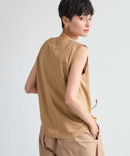 BARNYARDSTORM（バンヤードストーム）の「BARNYARDSTORM / ドライタッチノースリプルオーバー / マシンウォッシャブル（Tシャツ/カットソー・レディース・ブラック/ホワイト/ベージュ・FREE）」の19枚目の写真