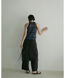 anuke（アンヌーク）の「anuke Border Knit Tanktop（タンクトップ