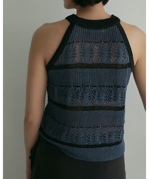anuke（アンヌーク）の「anuke Border Knit Tanktop（タンクトップ