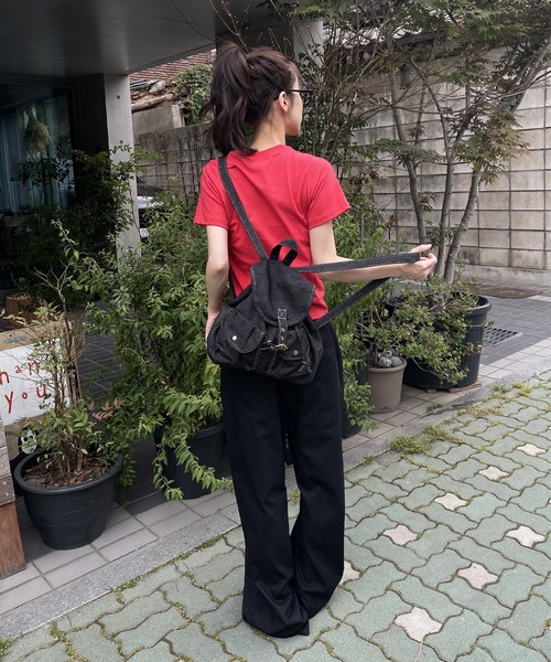 UNE MANSION(ユヌマンション)の「コットン100%フロントフリルポイントローライズワイドシルエットパンツ(その他パンツ・レディース・ブラック/チャコール/ベージュ・SMALL/MEDIUM/LARGE)」の21枚目の写真