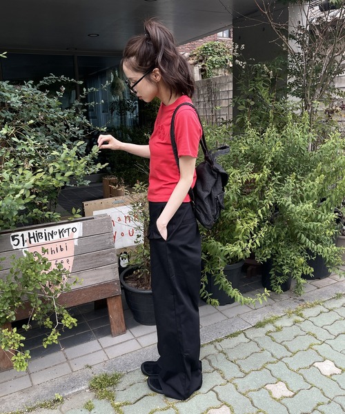 UNE MANSION(ユヌマンション)の「コットン100%フロントフリルポイントローライズワイドシルエットパンツ(その他パンツ・レディース・ブラック/チャコール/ベージュ・SMALL/MEDIUM/LARGE)」の20枚目の写真