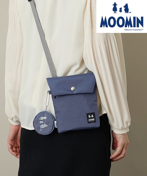 MOOMIN(ムーミン)の「【MOOMIN】(ムーミン) スマホショルダー サコッシュ RMNK-05(ショルダーバッグ・レディース・レッド/ベージュ/ブラック/グリーン/サックスブルー/スモークピンク・ONE SIZE)」の5枚目の写真