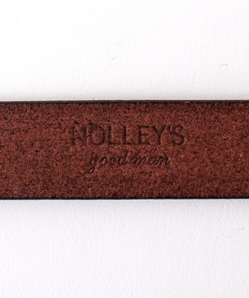 NOLLEY’S(ノーリーズ)の「栃木レザーナローベルト18(ベルト・メンズ・ブラウン/ブラック・FREE)」の9枚目の写真
