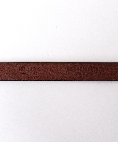 NOLLEY’S(ノーリーズ)の「栃木レザーナローベルト18(ベルト・メンズ・ブラウン/ブラック・FREE)」の7枚目の写真