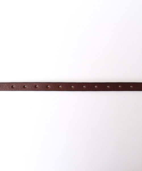 NOLLEY’S(ノーリーズ)の「栃木レザーナローベルト18(ベルト・メンズ・ブラウン/ブラック・FREE)」の5枚目の写真