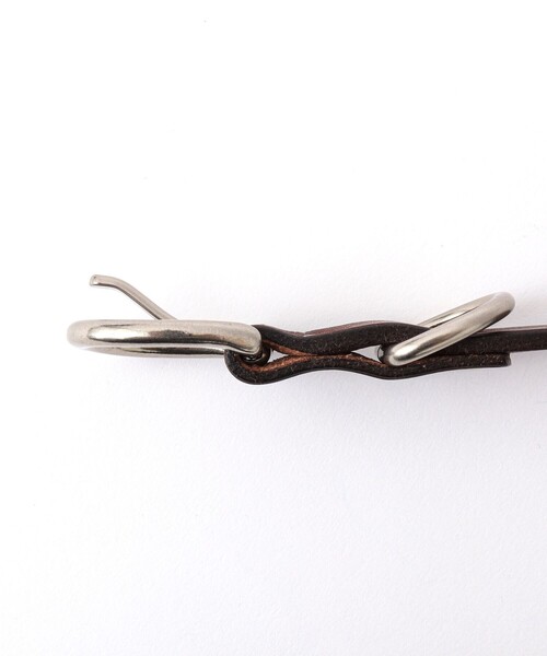 NOLLEY’S(ノーリーズ)の「栃木レザーナローベルト18(ベルト・メンズ・ブラウン/ブラック・FREE)」の4枚目の写真