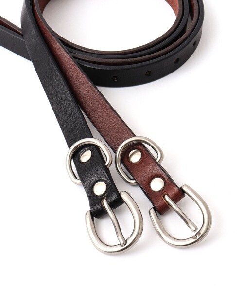 NOLLEY’S(ノーリーズ)の「栃木レザーナローベルト18(ベルト・メンズ・ブラウン/ブラック・FREE)」の20枚目の写真