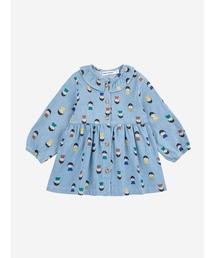 Game Pawns all over light denim dress