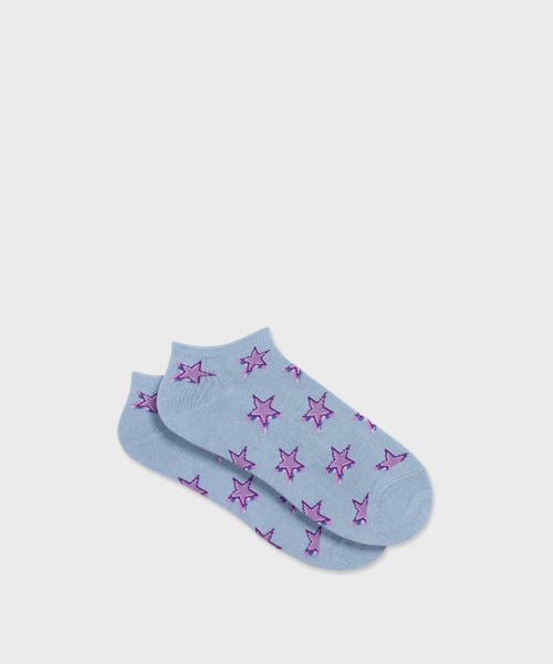 Paul Smith(ポールスミス)の「“Star Light” ショートソックス【250652 SN】(ソックス/靴下・メンズ・ブラック/ライトブルー・25-27)」の2枚目の写真