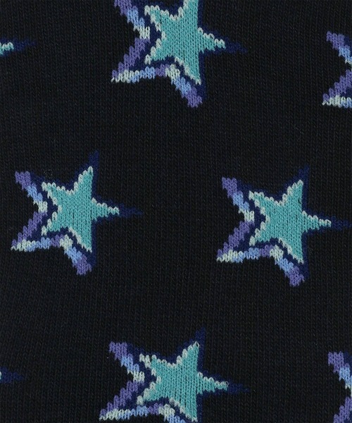 Paul Smith(ポールスミス)の「“Star Light” ショートソックス【250652 SN】(ソックス/靴下・メンズ・ブラック/ライトブルー・25-27)」の3枚目の写真
