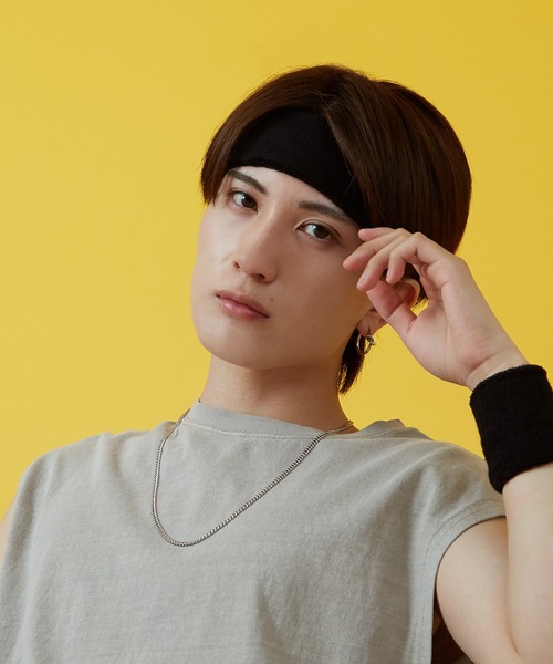 improves(インプローブス)の「マルチカラー/ボーダー ヘアバンド(ヘアバンド・メンズ・B/グレー/ブルー/G/ブラック/F/E/D/ホワイト/レッド/H/A/C・FREE)」の18枚目の写真