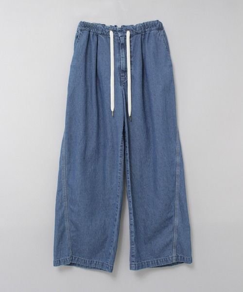RNA-N(アールエヌエーエヌ)の「R4357 ワイドイージーラインパンツ(デニムパンツ・レディース・グレー/ブルー/ライトインディゴブルー・FREE)」の14枚目の写真