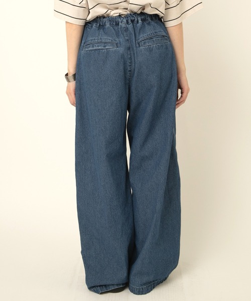RNA-N(アールエヌエーエヌ)の「R4357 ワイドイージーラインパンツ(デニムパンツ・レディース・グレー/ブルー/ライトインディゴブルー・FREE)」の13枚目の写真