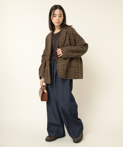 RNA-N(アールエヌエーエヌ)の「R4357 ワイドイージーラインパンツ(デニムパンツ・レディース・グレー/ブルー/ライトインディゴブルー・FREE)」の18枚目の写真