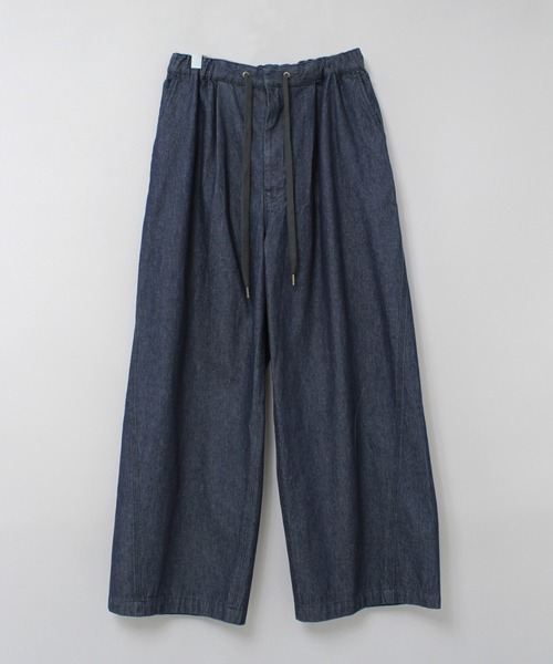 RNA-N(アールエヌエーエヌ)の「R4357 ワイドイージーラインパンツ(デニムパンツ・レディース・グレー/ブルー/ライトインディゴブルー・FREE)」の11枚目の写真