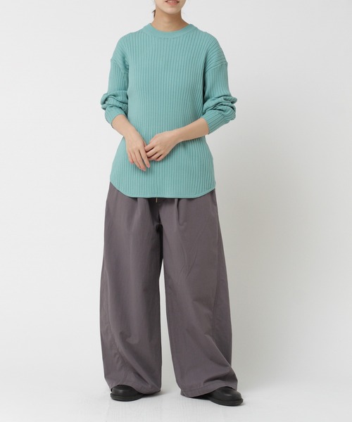 セール】R4357 ワイドイージーラインパンツ（デニムパンツ）｜RNA-N  