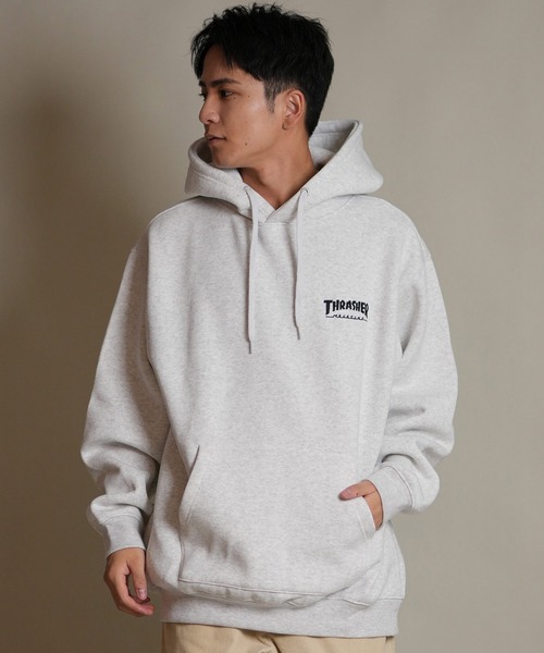 THRASHER/スラッシャー プルオーバー パーカー スウェット フーディー バックプリント 裏起毛 254TH1PK067