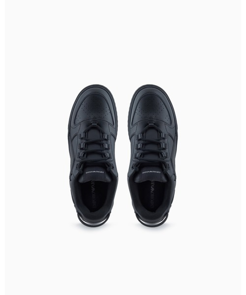 EMPORIO ARMANI（エンポリオアルマーニ）の「【エンポリオ アルマーニ】スニーカー レザー オーバーサイズEAパッチ（スニーカー・メンズ・オフホワイト/ブラック・7/8/6/6.5/7.5/8.5/9）」の11枚目の写真