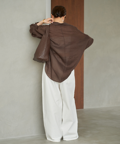 プラージュ plage ラミー リヨセル ルーズ ブラウス セール】RAMIE LYOCELL LOOSE シャツ（シャツ/ブラウス）｜Plage