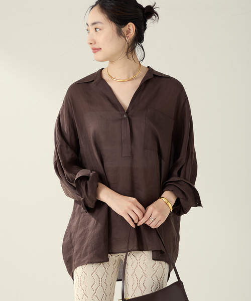 セール】RAMIE LYOCELL LOOSE シャツ（シャツ/ブラウス）｜Plage