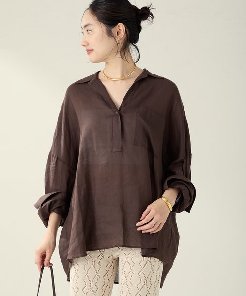 セール】RAMIE LYOCELL LOOSE シャツ（シャツ/ブラウス）｜Plage