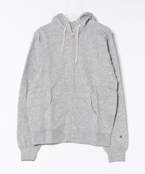 Champion(チャンピオン)の「【Champion】C3-C124/ZIP HOODED SWEATSHIRT/ジップフーディー/ULTRA L.W.D/軽量・保湿・速乾/チャンピオン(パーカー・メンズ・ブラック/グレー・XL/L/M)」の2枚目の写真