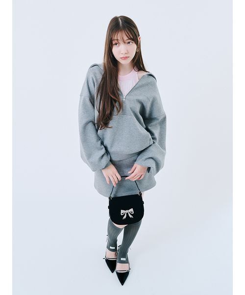 LILY BROWN（リリーブラウン）の「リボンスリングバックパンプス（パンプス・レディース・ブラック/グリーン/ボルドー・S/M/L）」の9枚目の写真