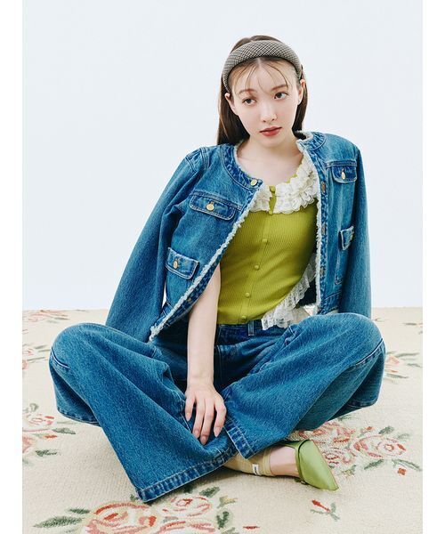 LILY BROWN（リリーブラウン）の「リボンスリングバックパンプス（パンプス・レディース・ブラック/グリーン/ボルドー・S/M/L）」の15枚目の写真