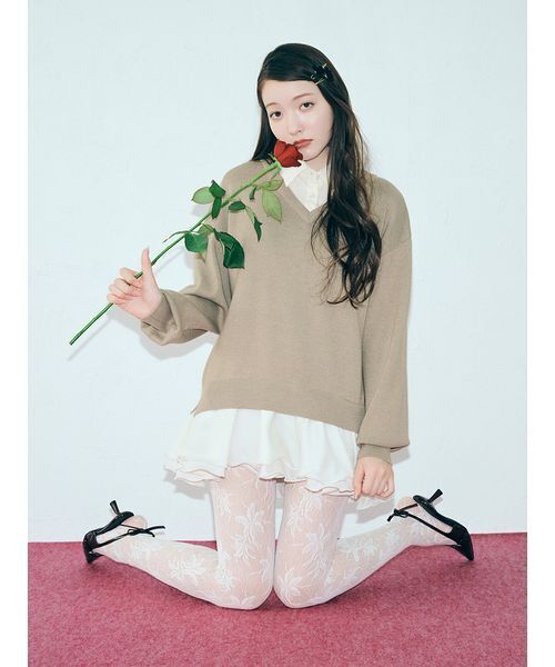 LILY BROWN（リリーブラウン）の「リボンスリングバックパンプス（パンプス・レディース・ブラック/グリーン/ボルドー・S/M/L）」の19枚目の写真