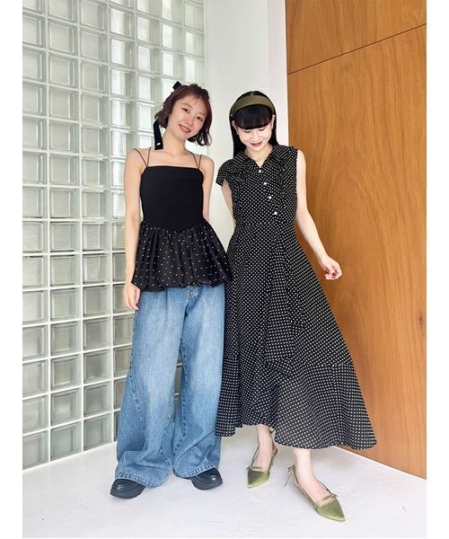 リボンスリングバックパンプス（パンプス）｜LILY BROWN（リリー