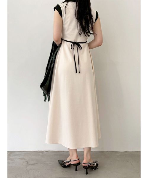 LILY BROWN 黒 スリングバックリボンパンプス　美品 リボンスリングバックパンプス（パンプス）｜LILY BROWN（リリー