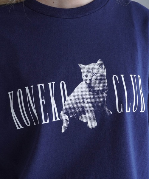 AKISHIKA design(アキシカデザイン)の「KNK CLUB T-SHIRTS(Tシャツ/カットソー・メンズ・ネイビー・L/M)」の4枚目の写真