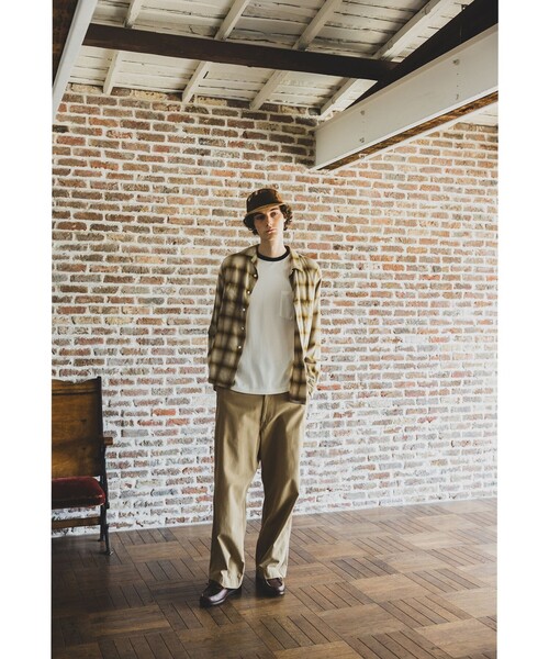 BEAMS PLUS（ビームスプラス）の「オンブレ チェック オープンカラー シャツ（シャツ/ブラウス・メンズ・ブラウン/ブルー・XL/L/M/S）」の18枚目の写真