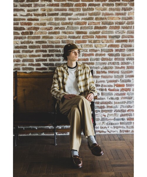 BEAMS PLUS（ビームスプラス）の「オンブレ チェック オープンカラー シャツ（シャツ/ブラウス・メンズ・ブラウン/ブルー・XL/L/M/S）」の15枚目の写真