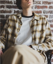 BEAMS PLUS | オンブレ チェック オープンカラー シャツ(シャツ/ブラウス)