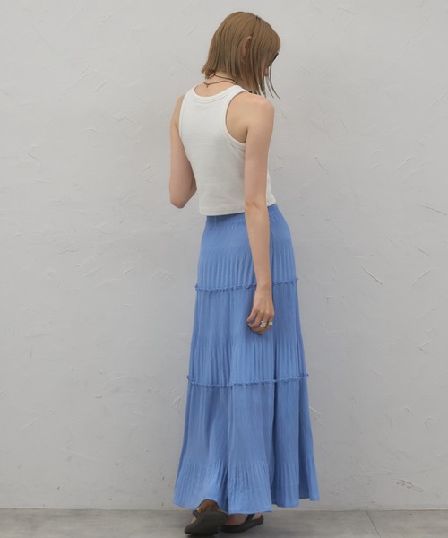 leimn（レイムン）の「切り替えAラインスカート（スカート・レディース・ライトグレー/ブルー/ブラック・M）」の10枚目の写真