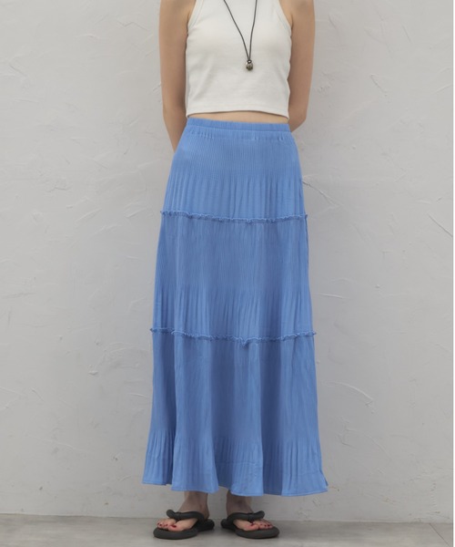 leimn（レイムン）の「切り替えAラインスカート（スカート・レディース・ライトグレー/ブルー/ブラック・M）」の11枚目の写真