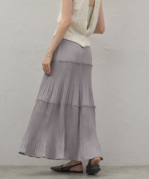 leimn（レイムン）の「切り替えAラインスカート（スカート・レディース・ライトグレー/ブルー/ブラック・M）」の15枚目の写真
