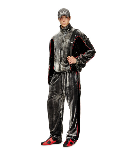 メンズ ルーズフィット ベルベット パンツ P-HAY（その他パンツ